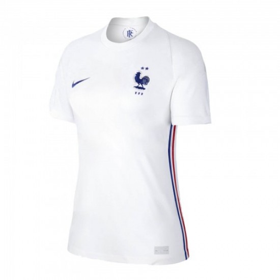 Camisola França Mulher Equipamento Segundo Euro 2020 Manga Curta